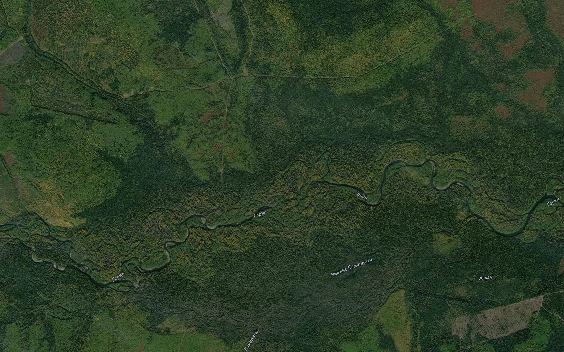 Satellite map of the Uzkiy Mys