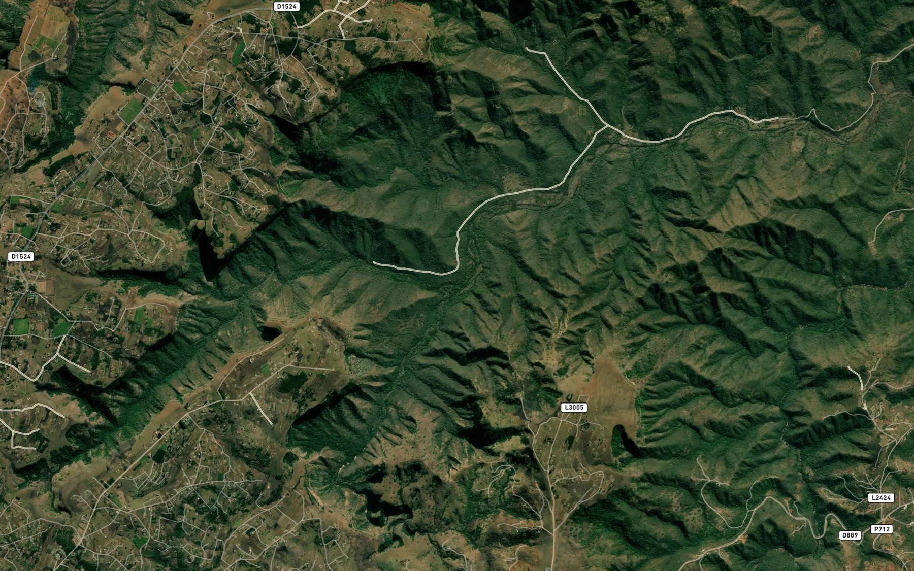 Satellite map of the iNhlambamasoka