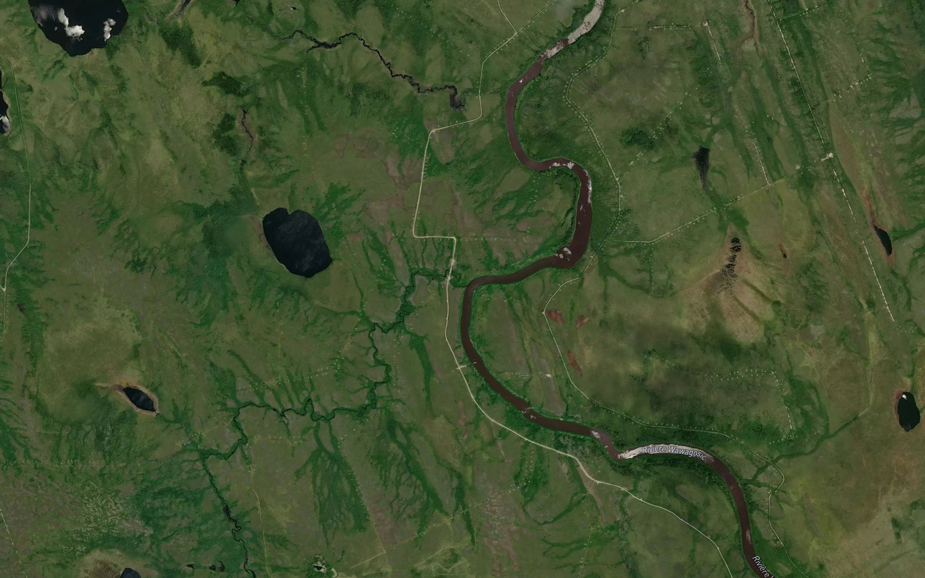 Satellite map of the Ruisseau Carheil