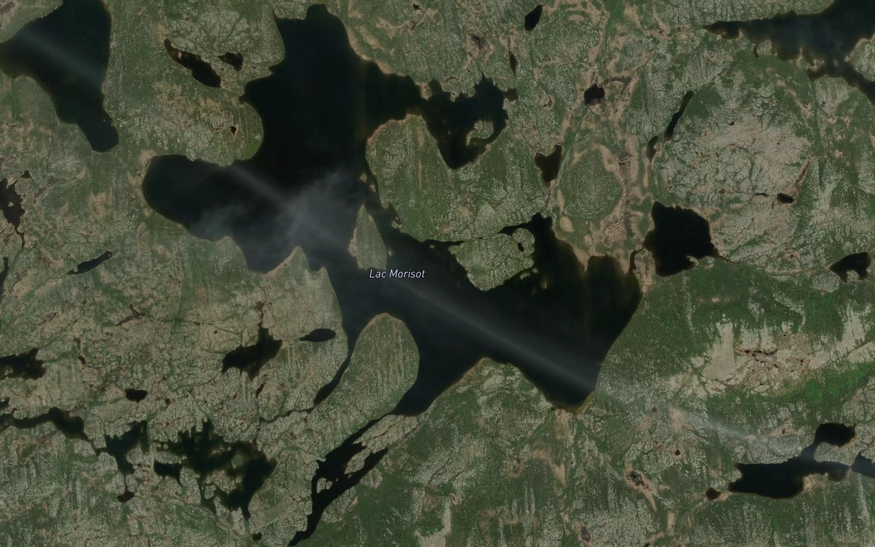Satellite map of the Lac Morisot