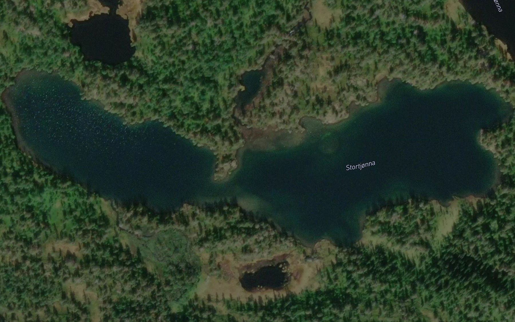 Satellite map of the Stortjorna