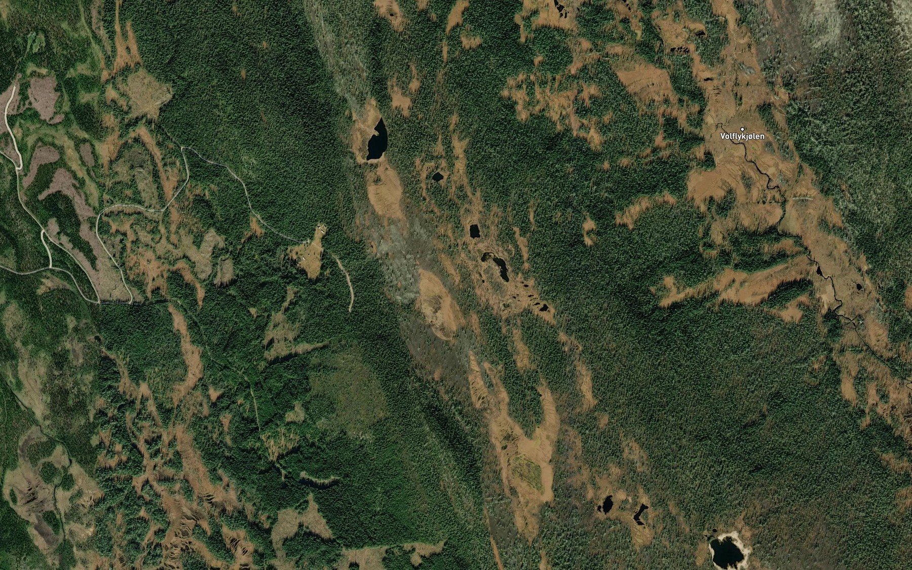 Satellite map of the Sagbekken