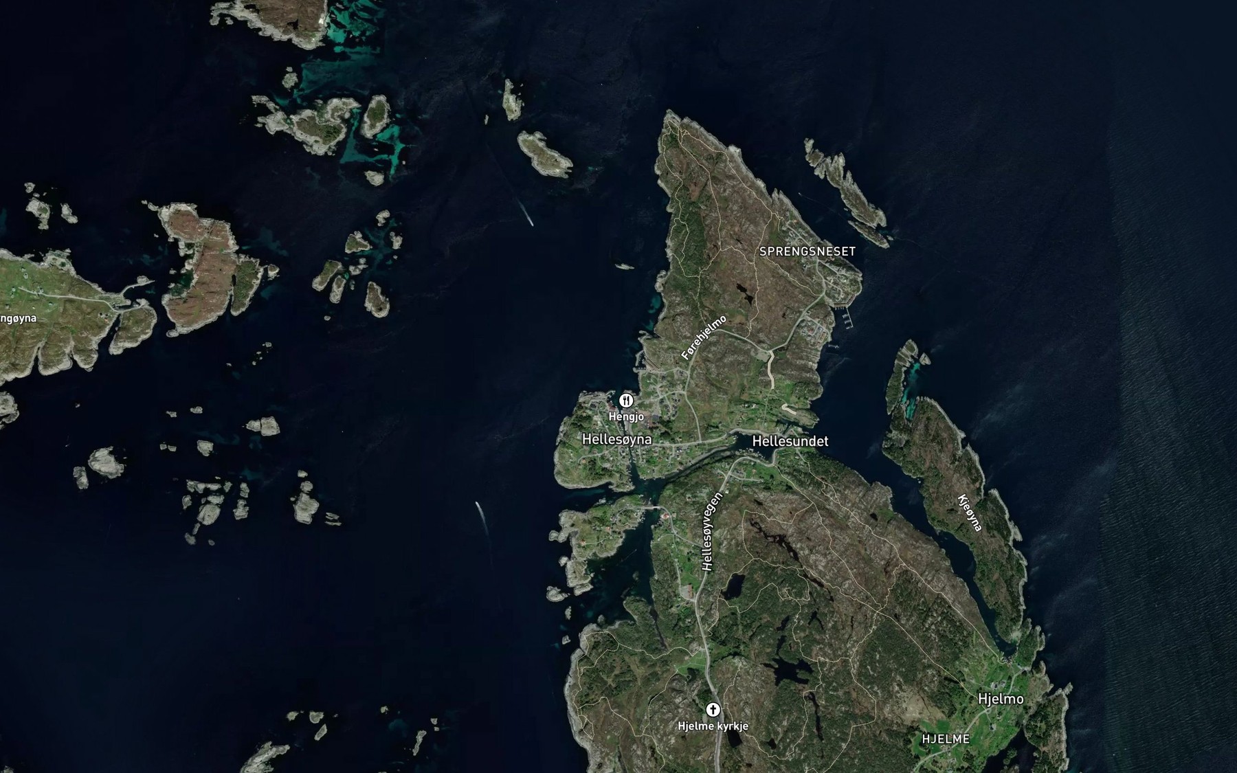 Satellite map of the Austravika