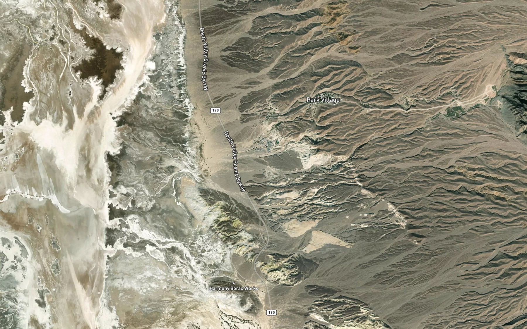 Satellite map of the Cow Creek