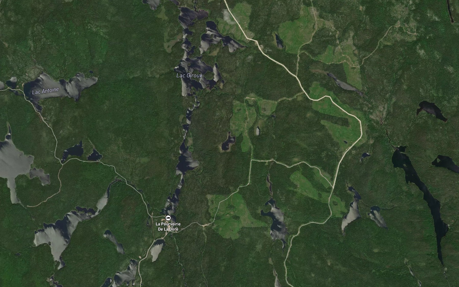 Satellite map of the Lac Culotte