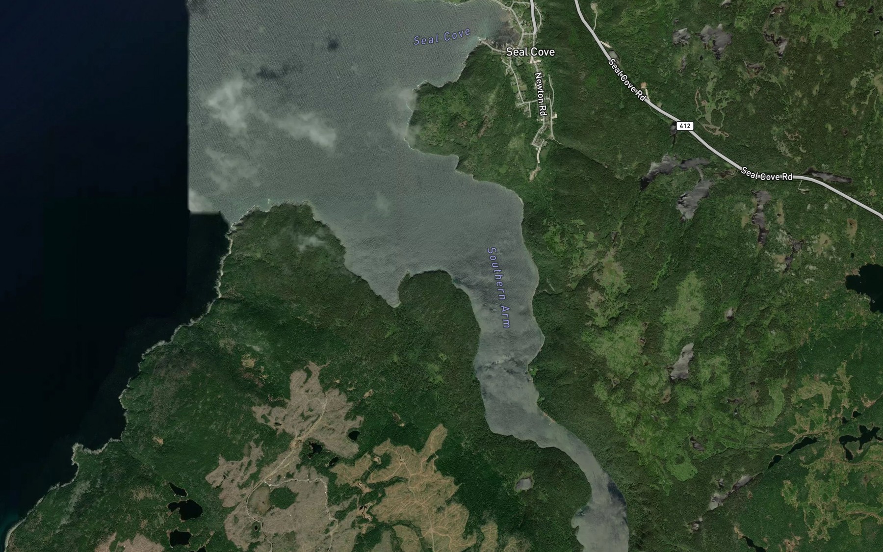 Satellite map of the Southern Arm