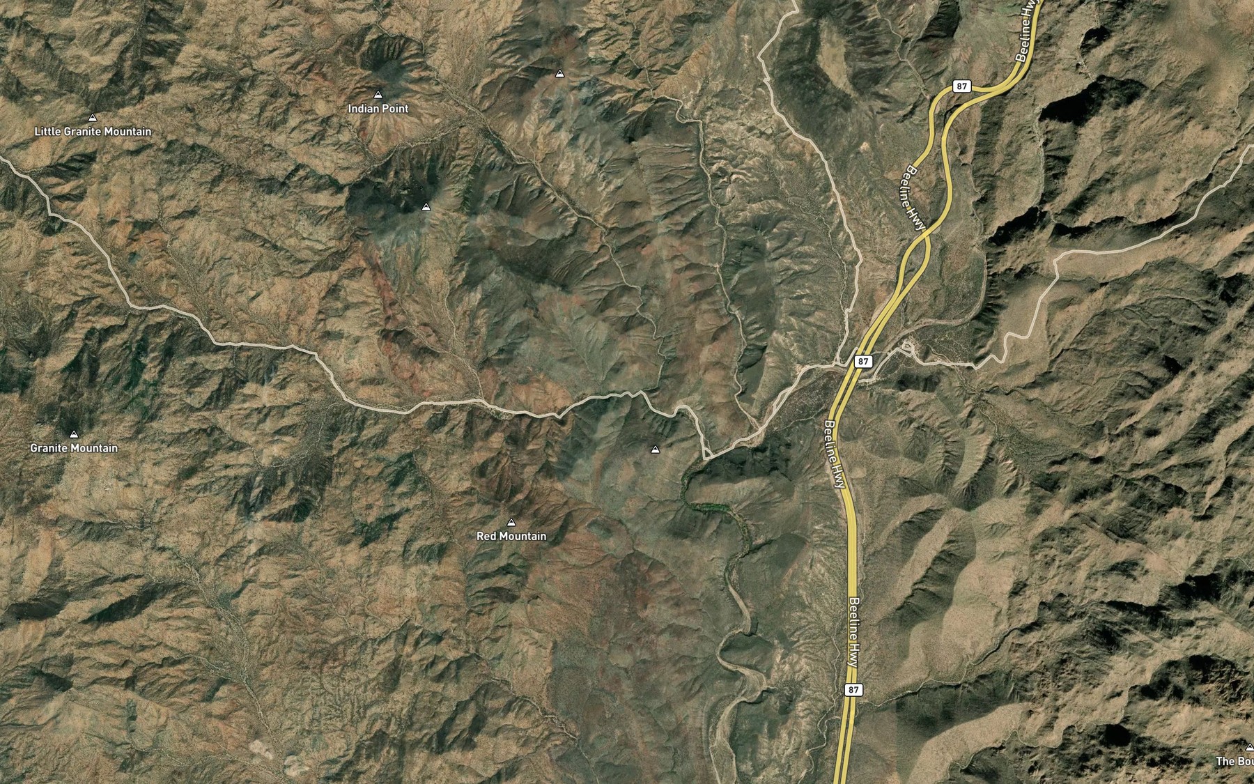 Satellite map of the Log Corral Spring