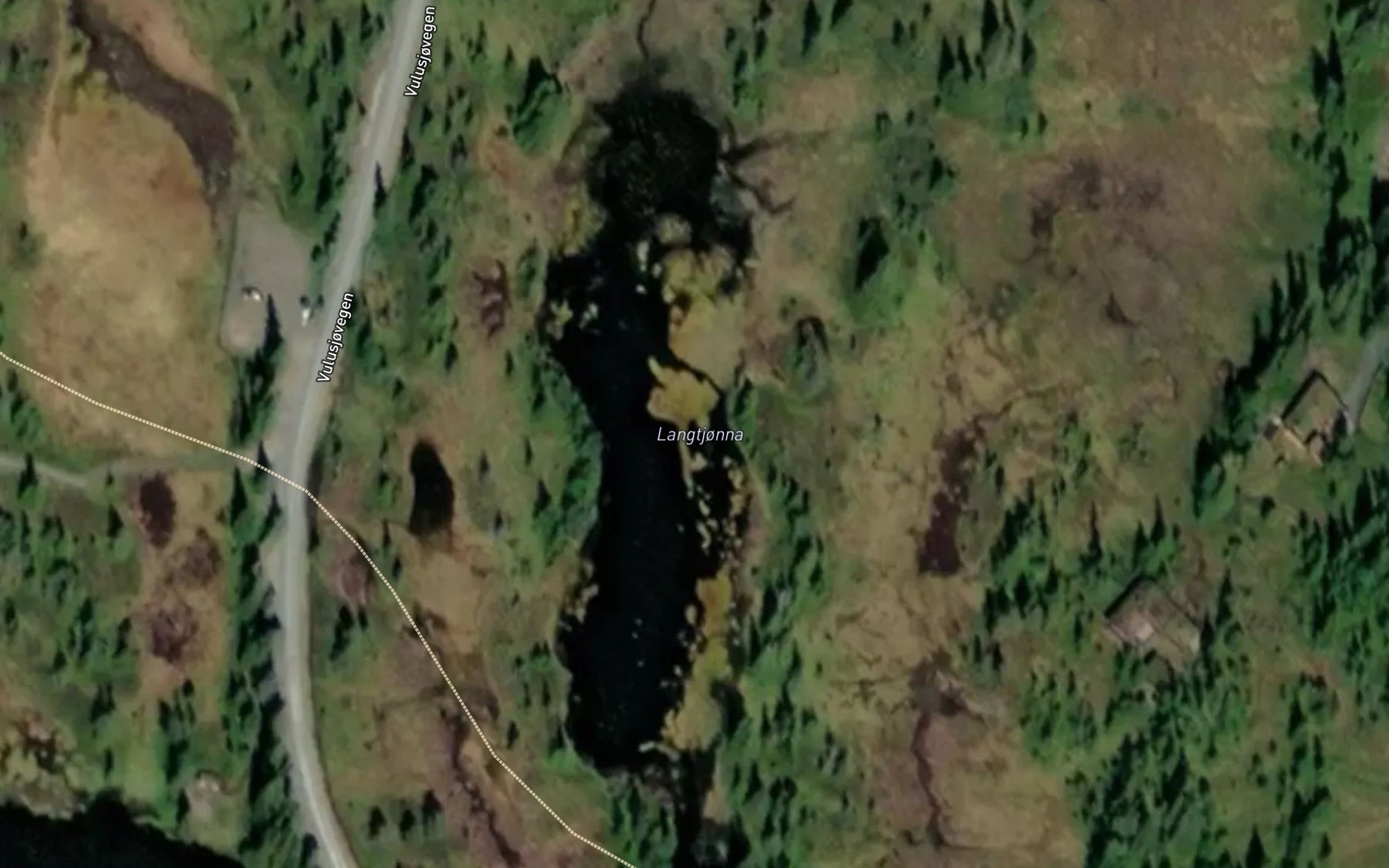 Satellite map of the Langtjonna