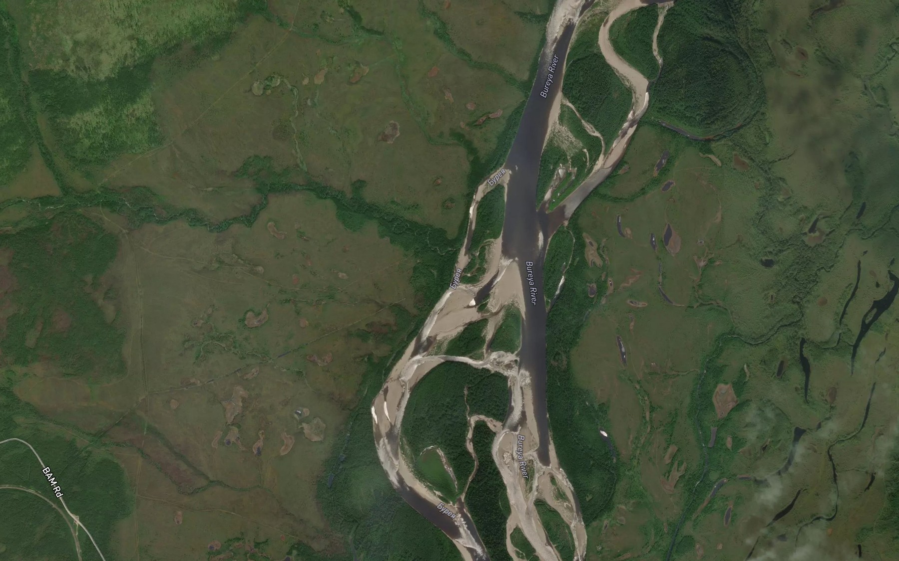 Satellite map of the Checheranka
