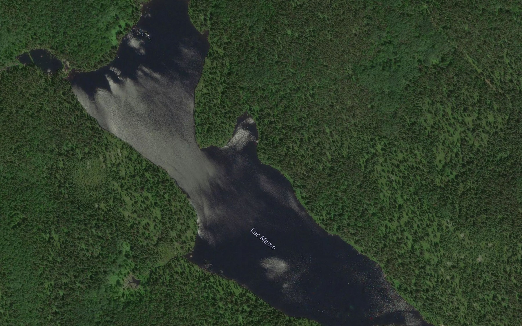Satellite map of the Lac Memo