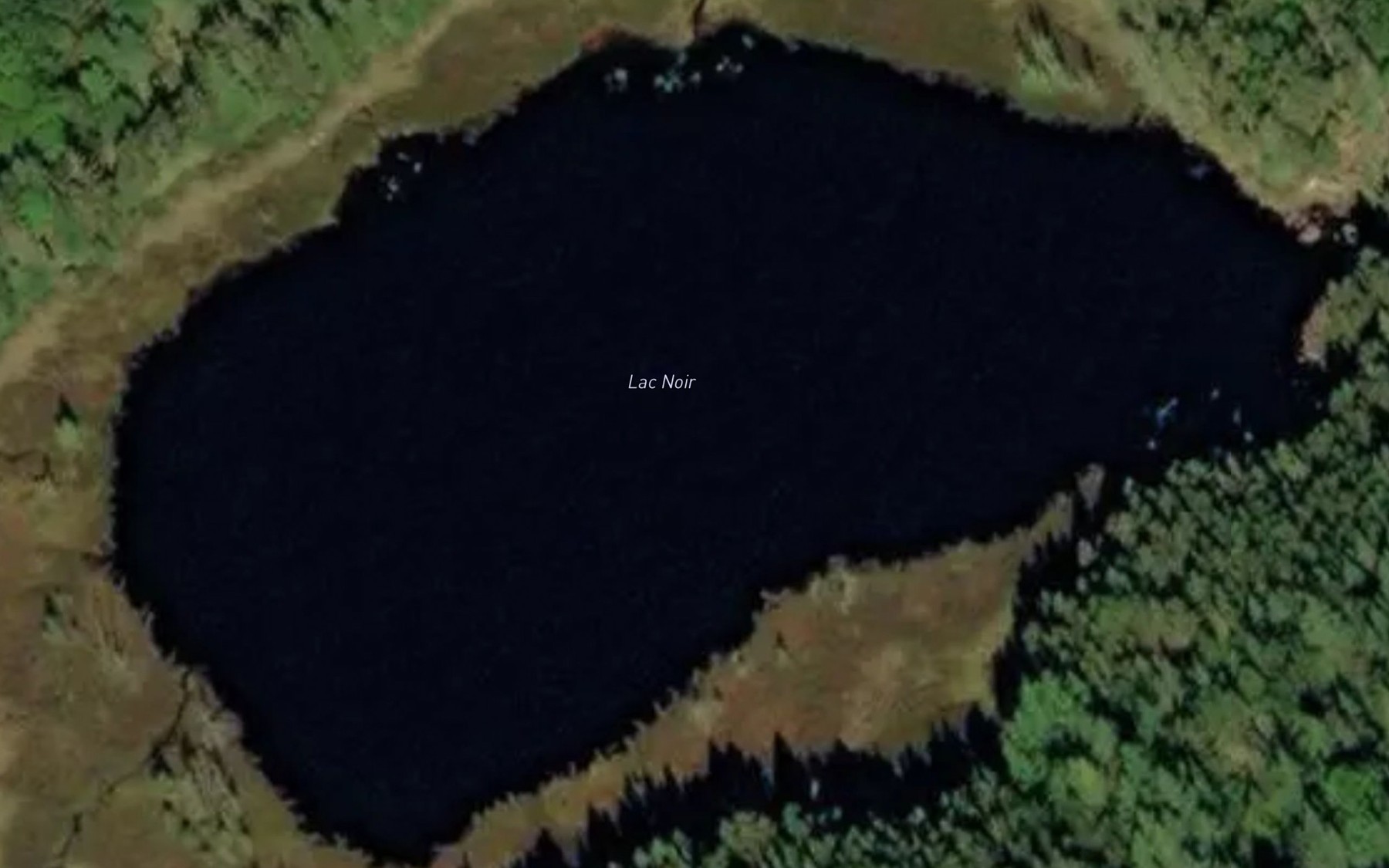 Satellite map of the Lac Noir