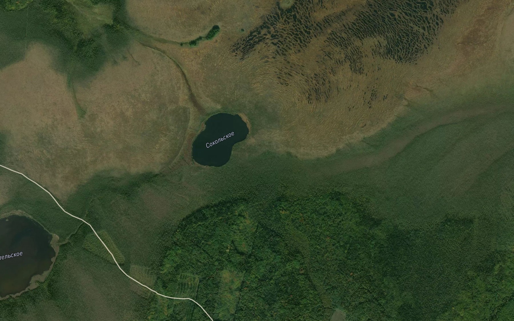 Satellite map of the Ozero Sokol'skoye