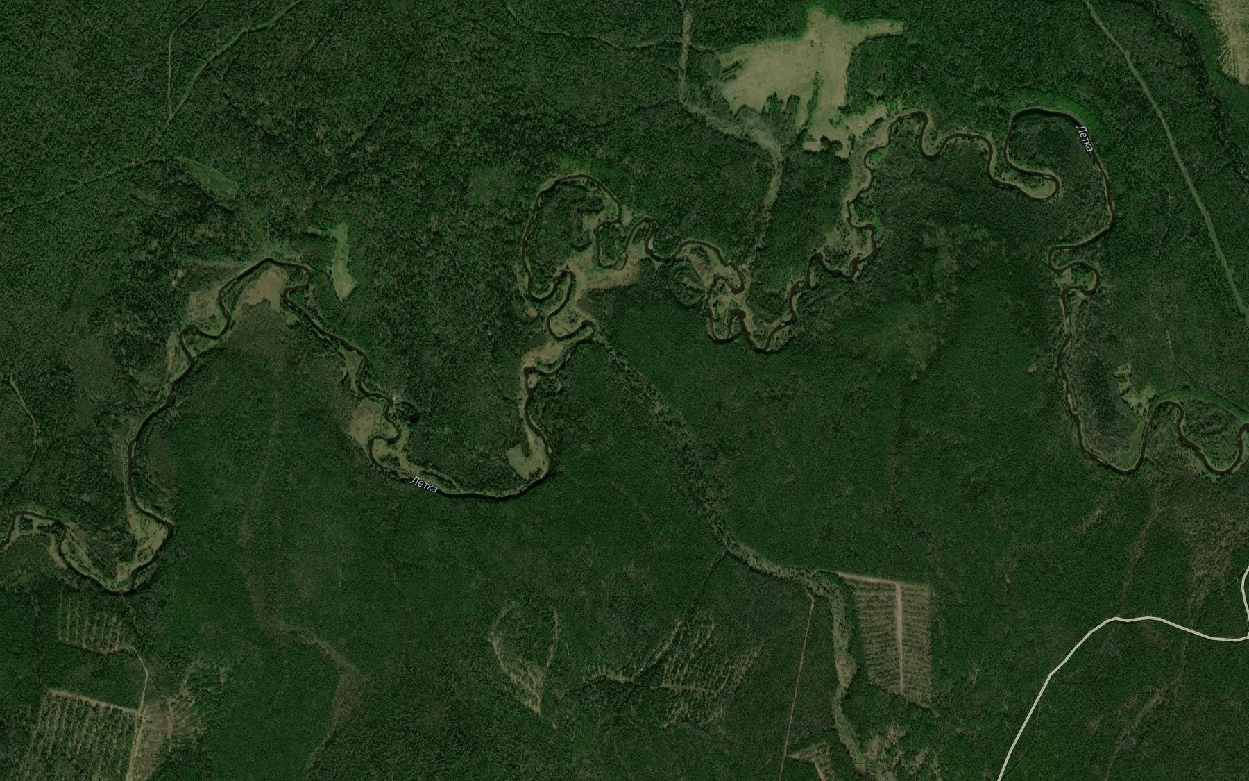 Satellite map of the Kyzheg