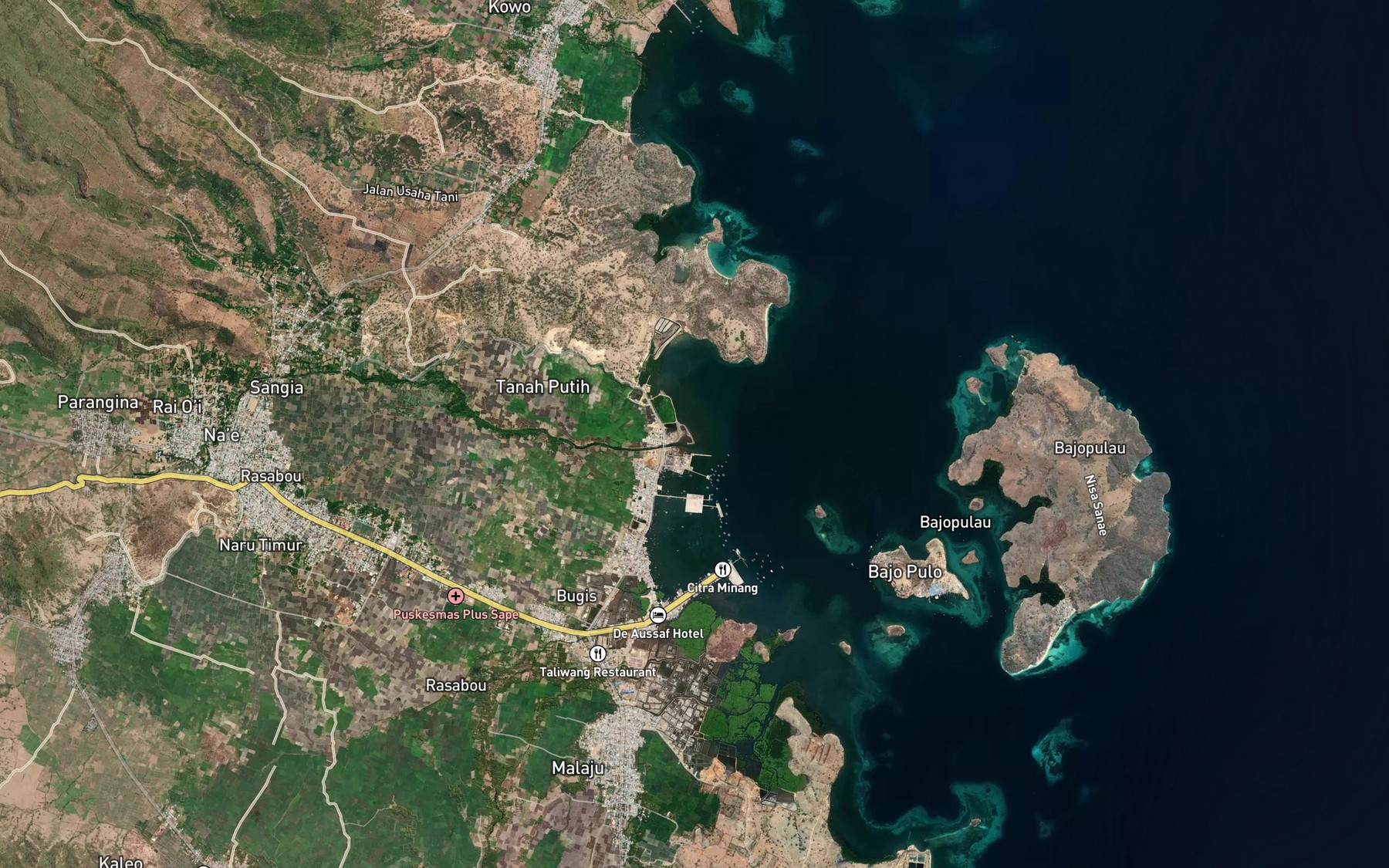 Satellite map of the Nanga Jangka