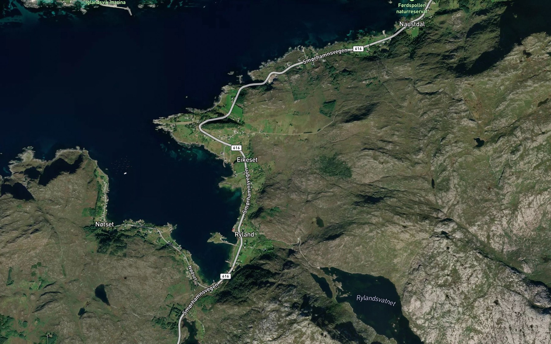 Satellite map of the Stokkaa