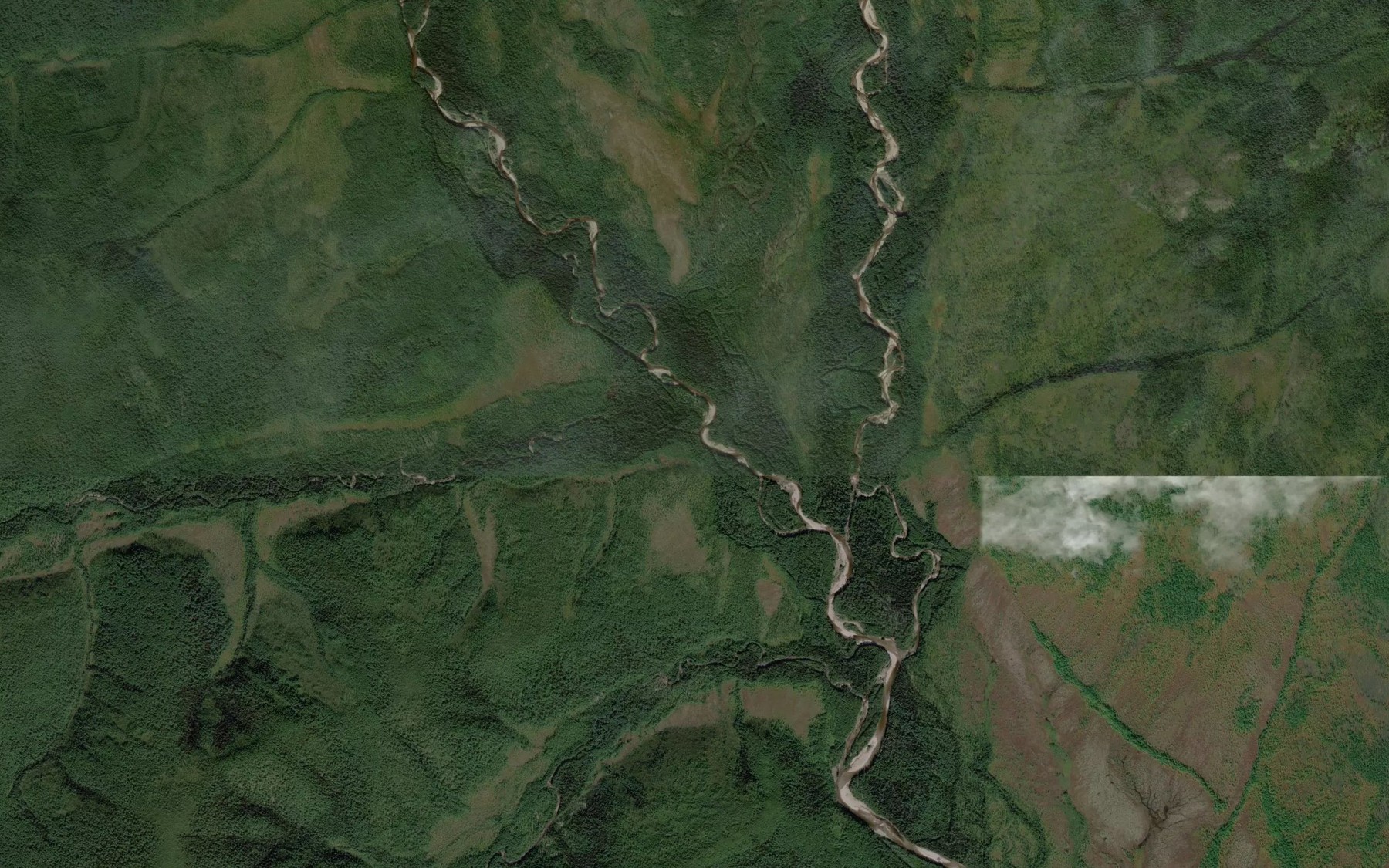 Satellite map of the Krestak