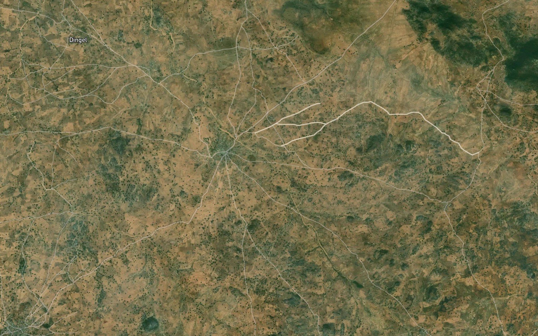 Satellite map of the Mayo Kwatacha