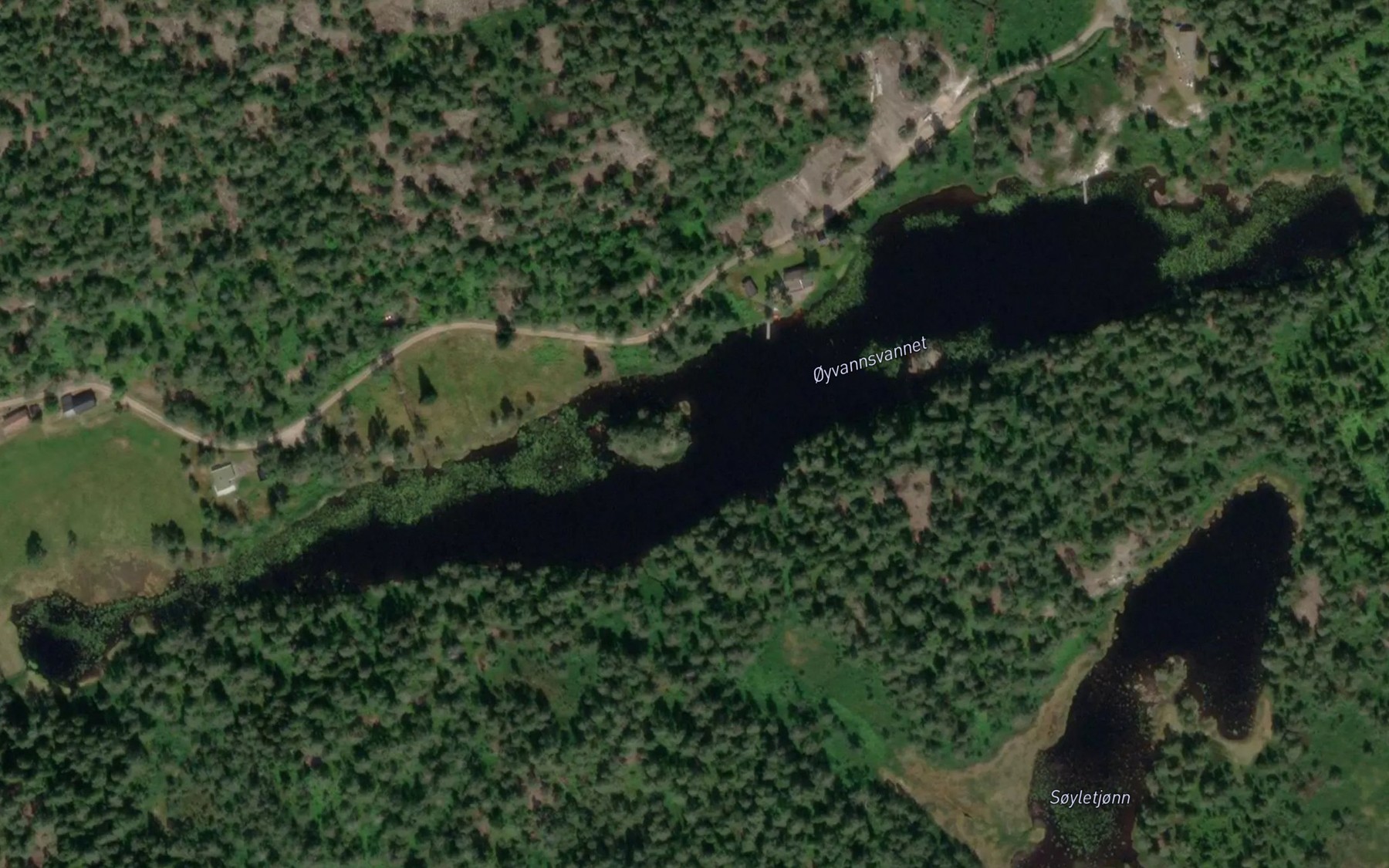 Satellite map of the Oyvassvatnet