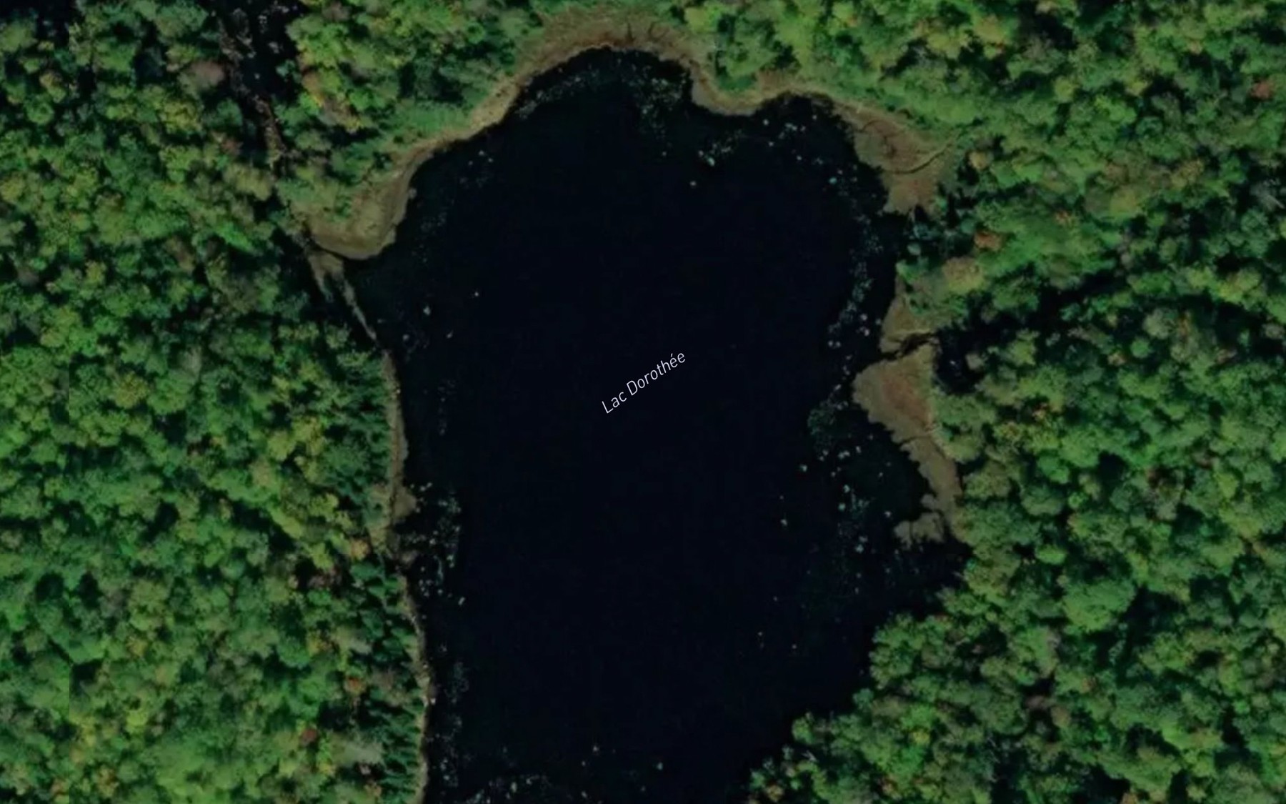 Satellite map of the Lac Dorothee