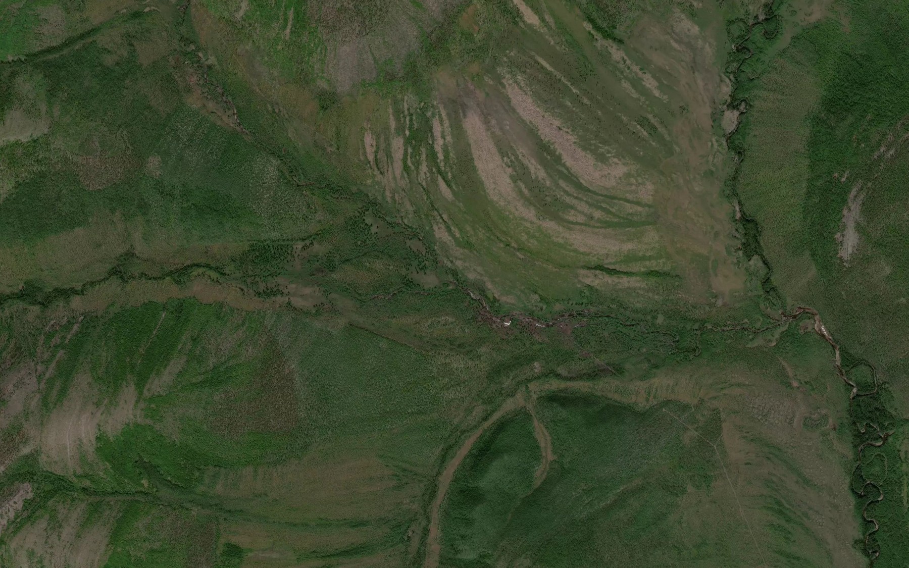Satellite map of the Urkan'ya