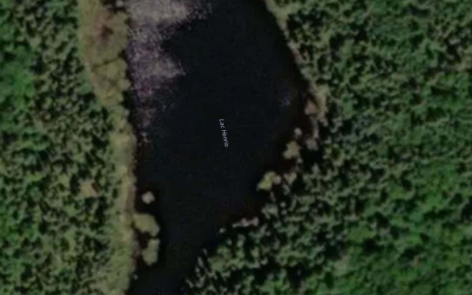 Satellite map of the Lac Henrio