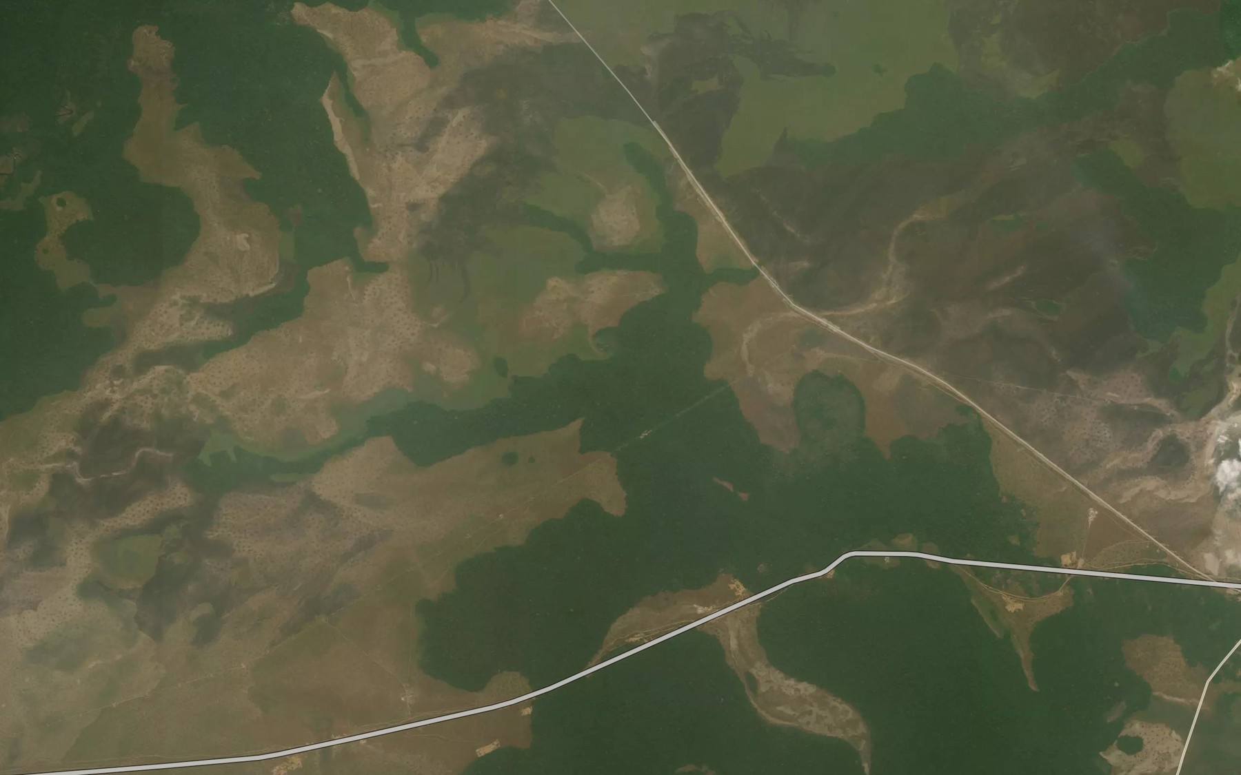Satellite map of the Kenie