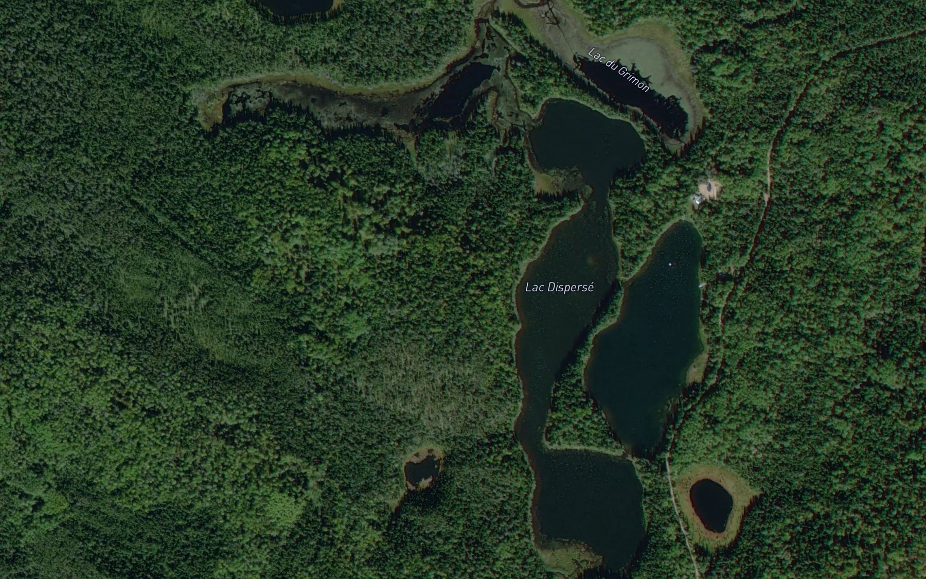 Satellite map of the Lac Disperse