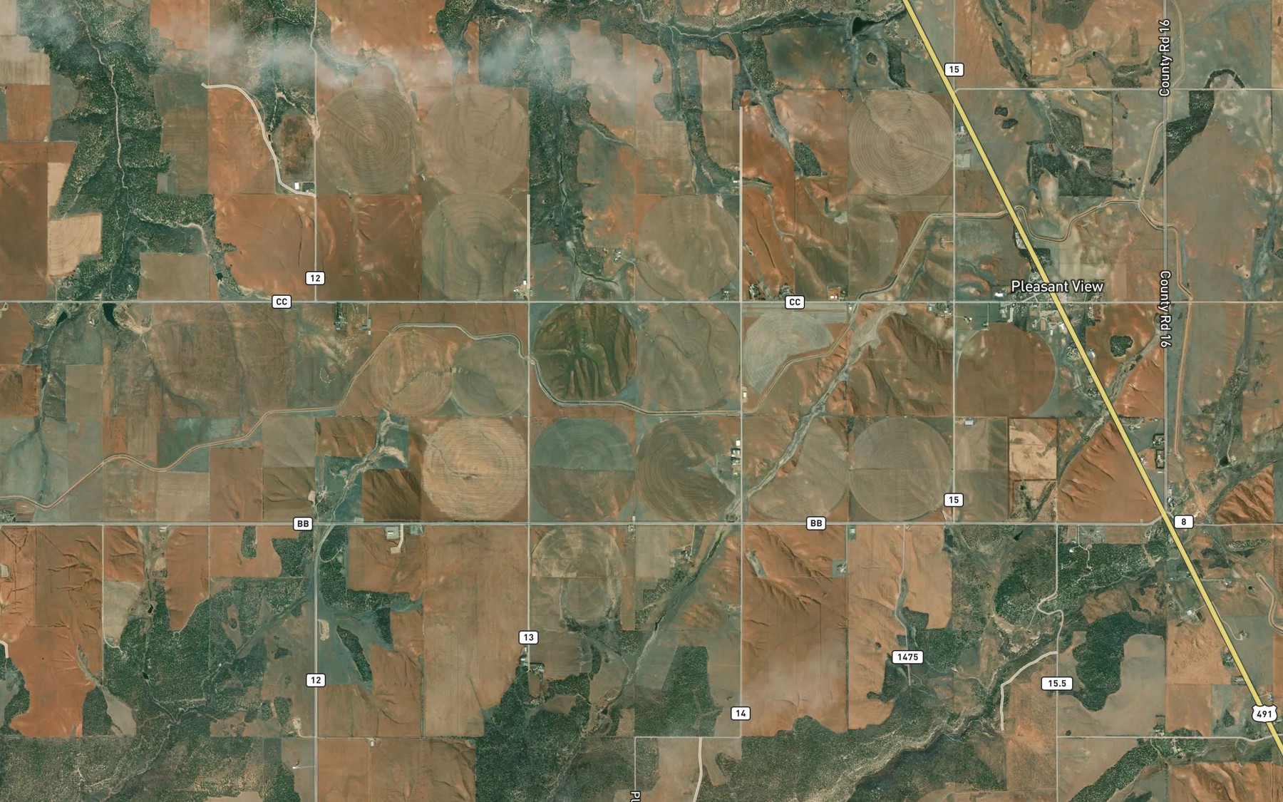 Satellite map of the South Canal