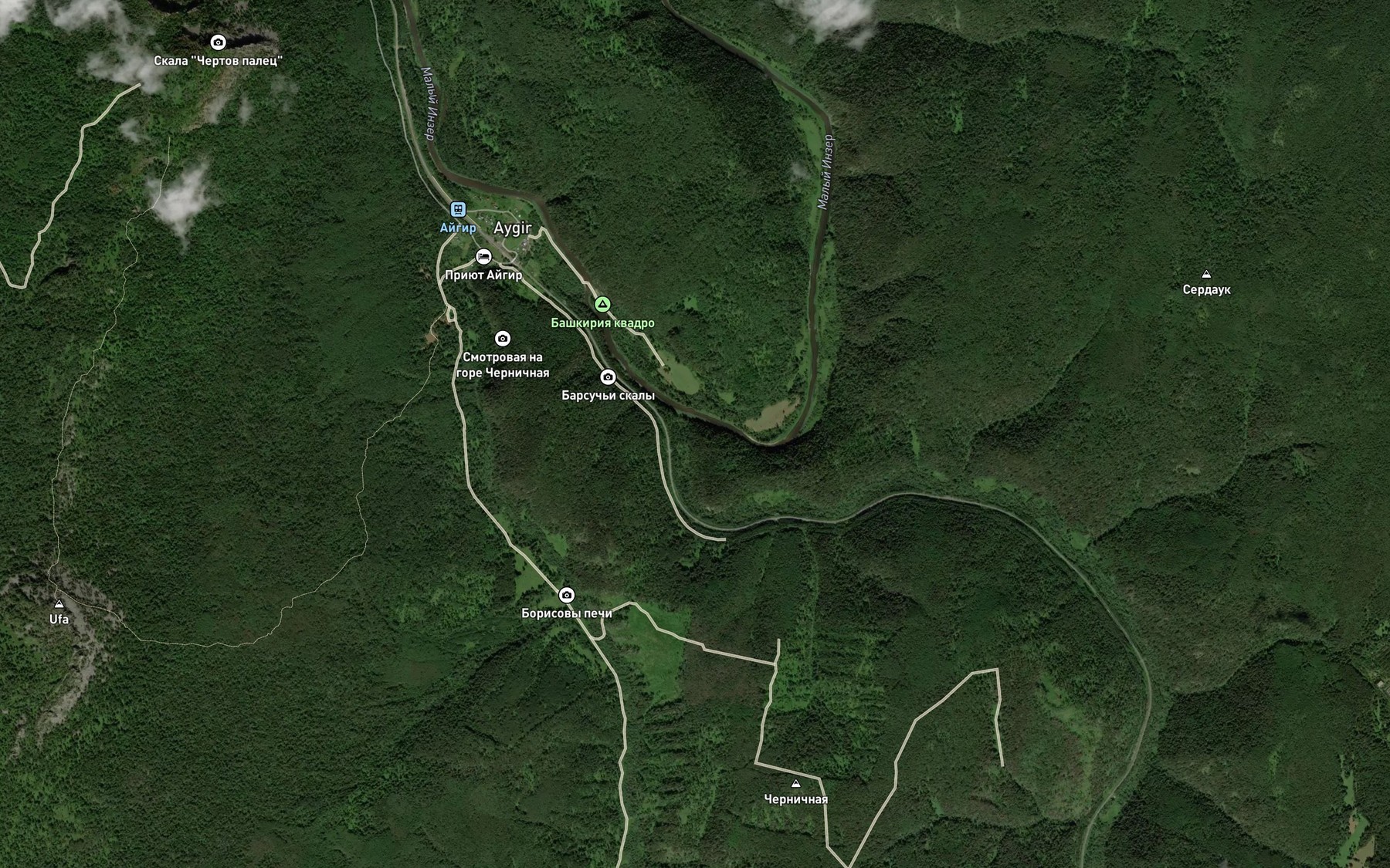 Satellite map of the Manyava