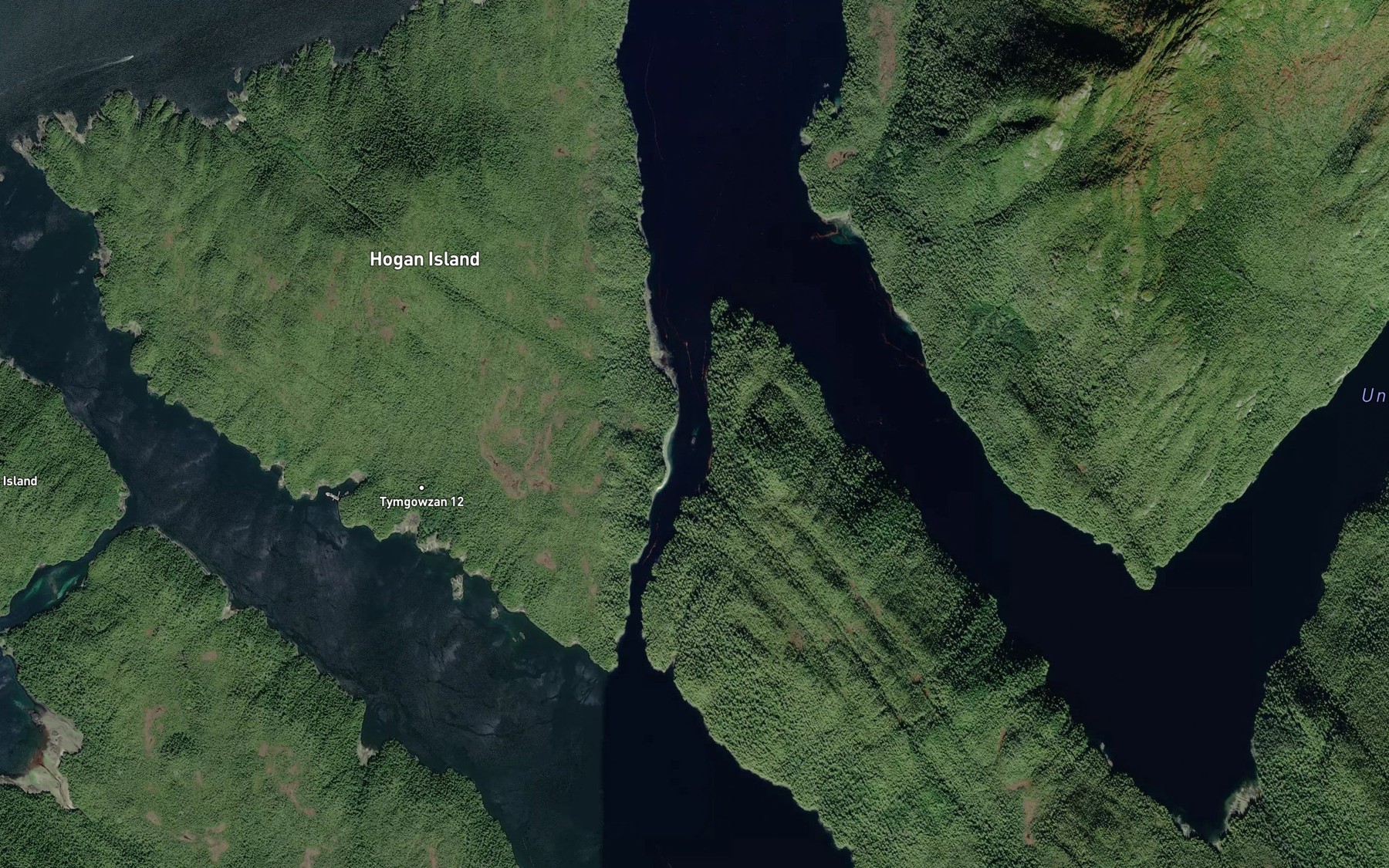 Satellite map of the Paradise Passage