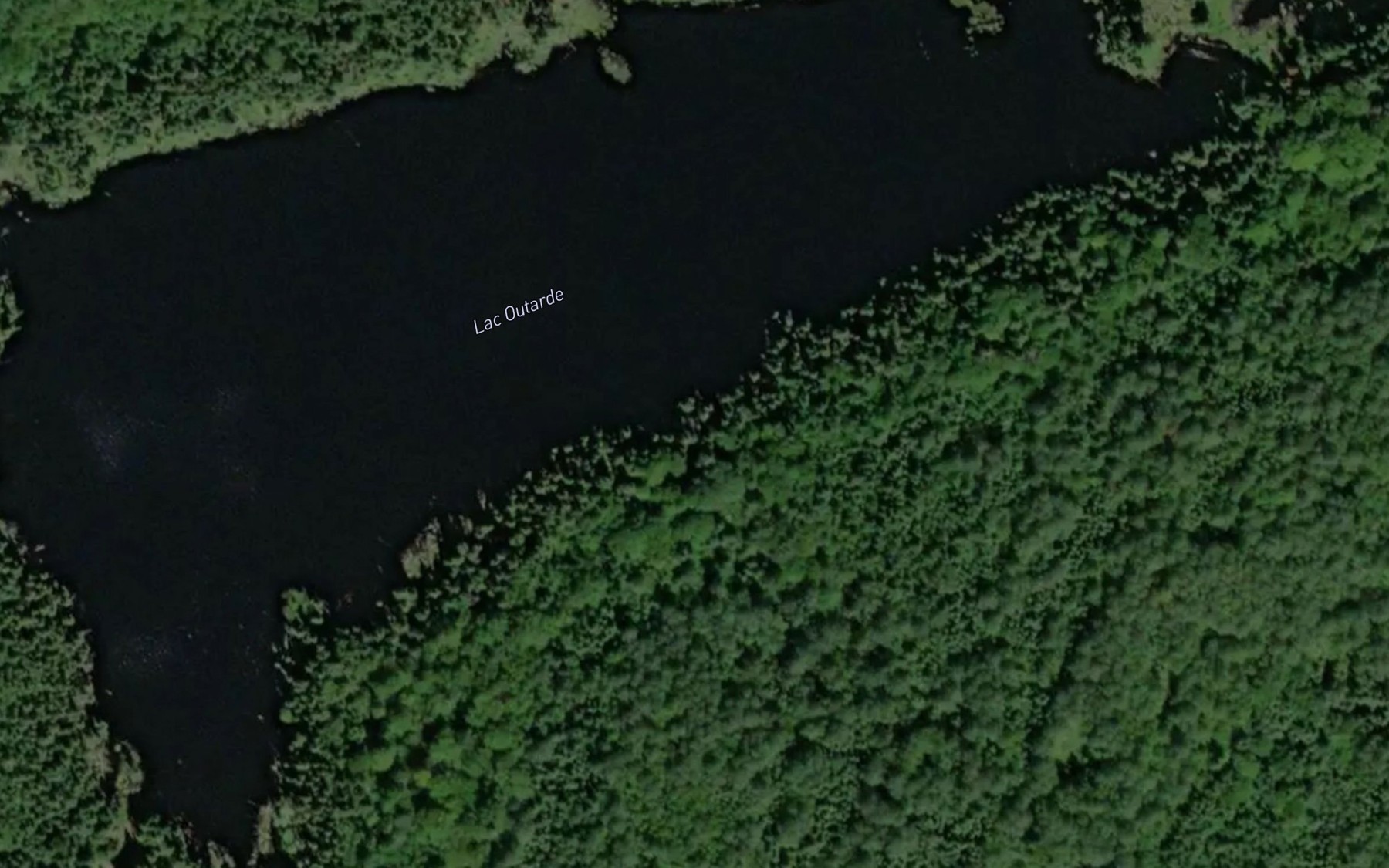 Satellite map of the Lac Outarde