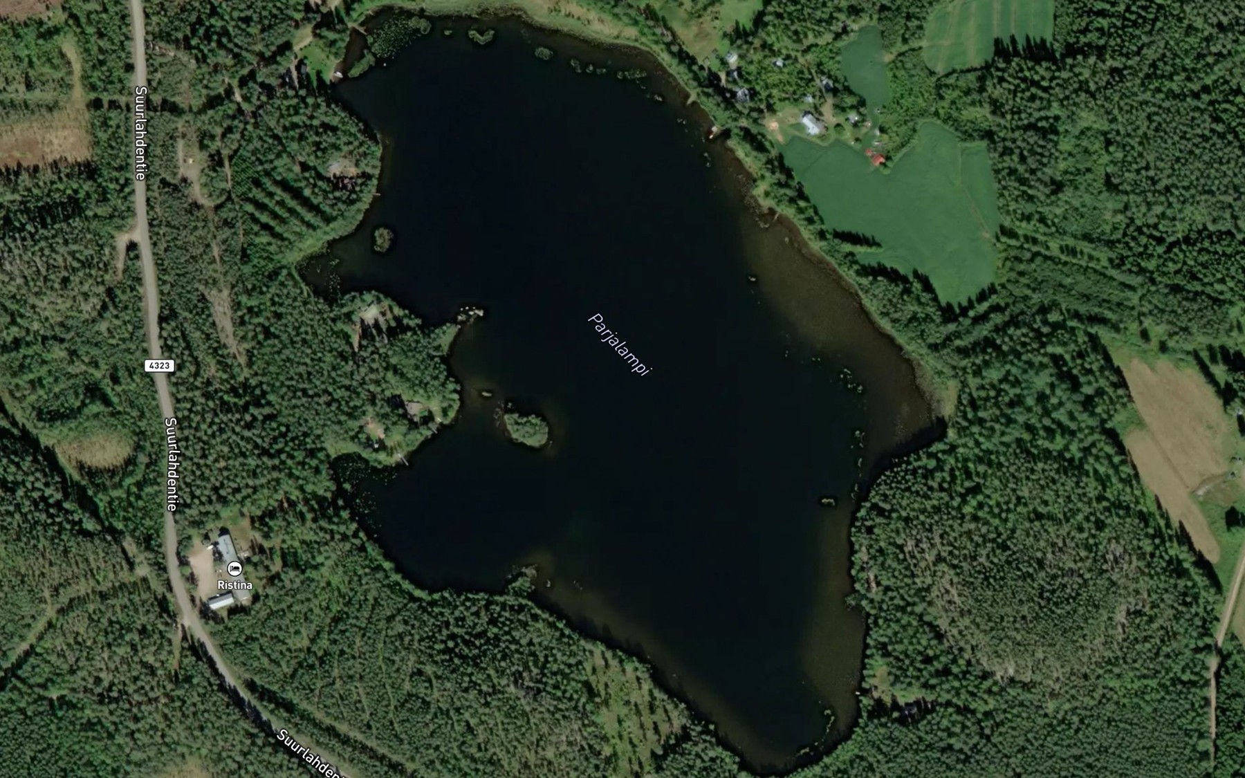 Satellite map of the Parjalampi