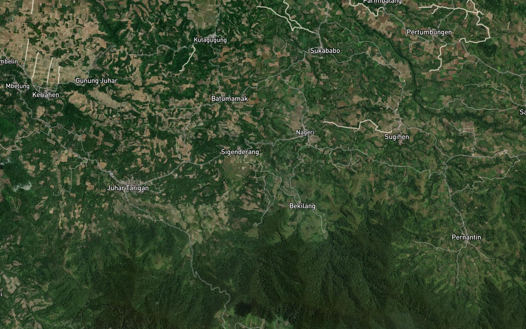Satellite map of the Lau Gelah