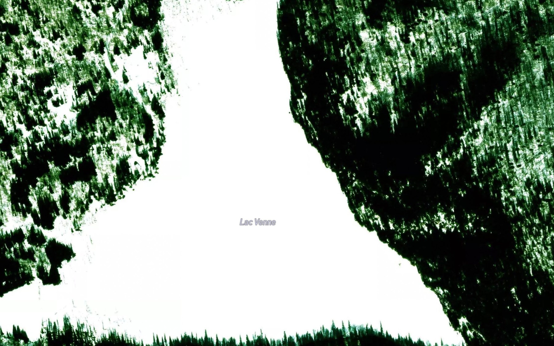 Satellite map of the Lac Venne