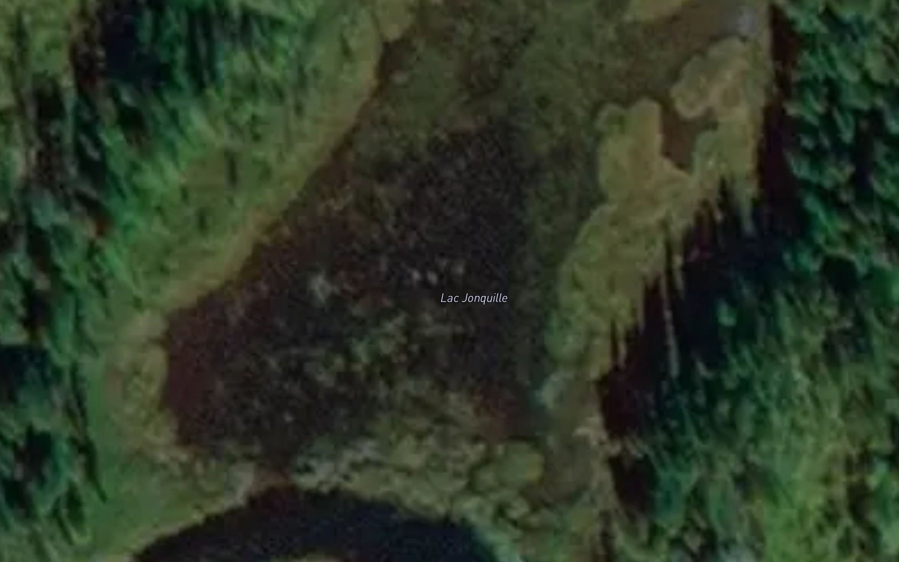 Satellite map of the Lac Jonquille