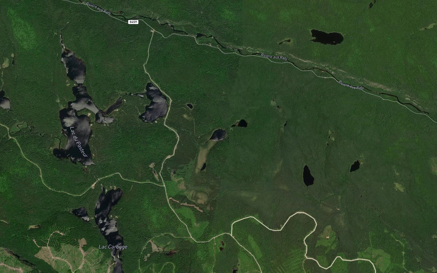 Satellite map of the Lac Missinaki