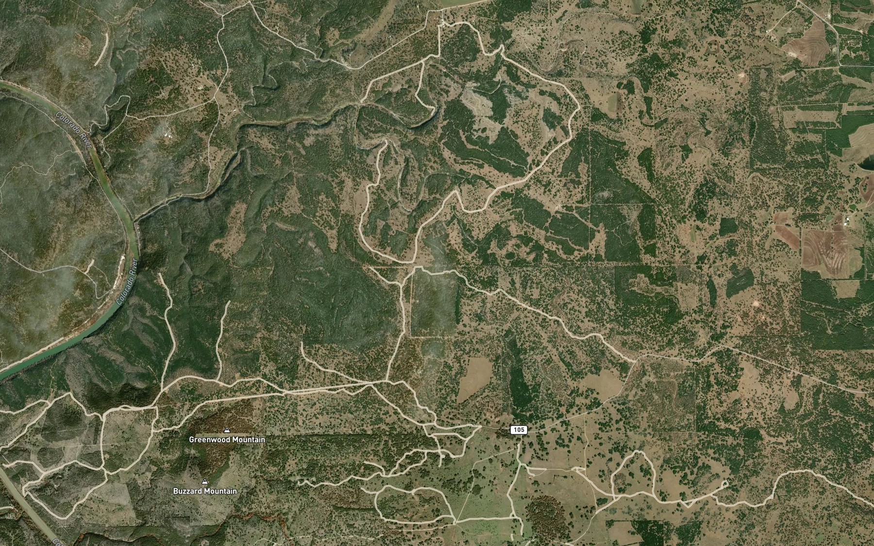 Satellite map of the Vann Branch