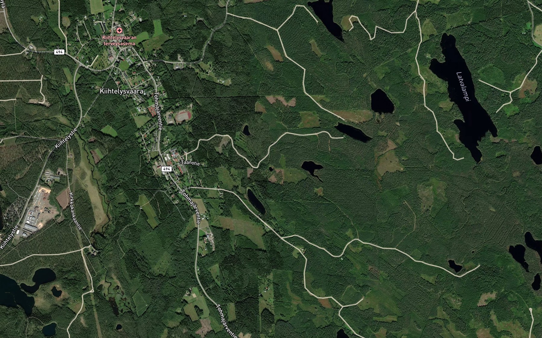 Satellite map of the Peipposenmeri