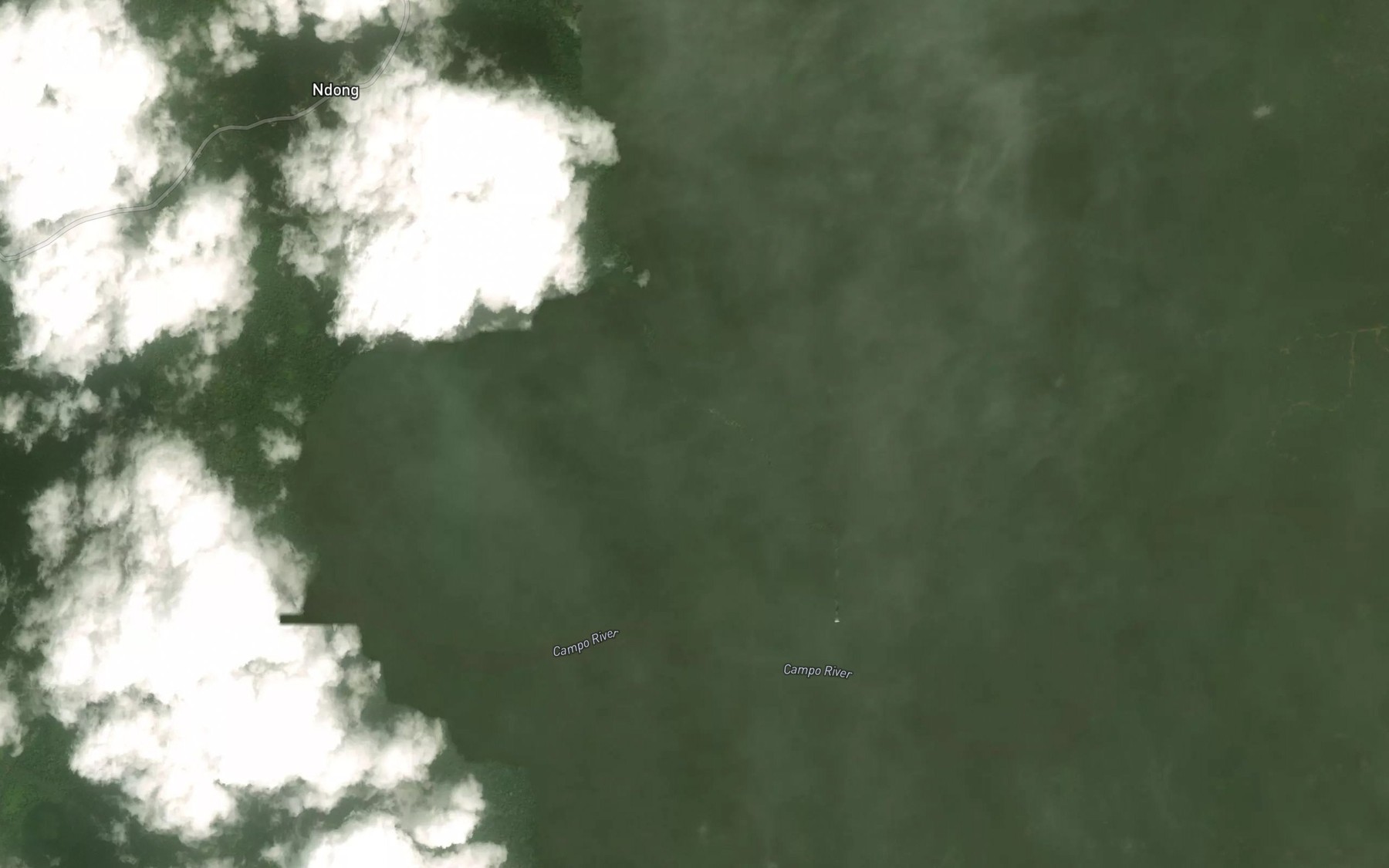 Satellite map of the Mekok