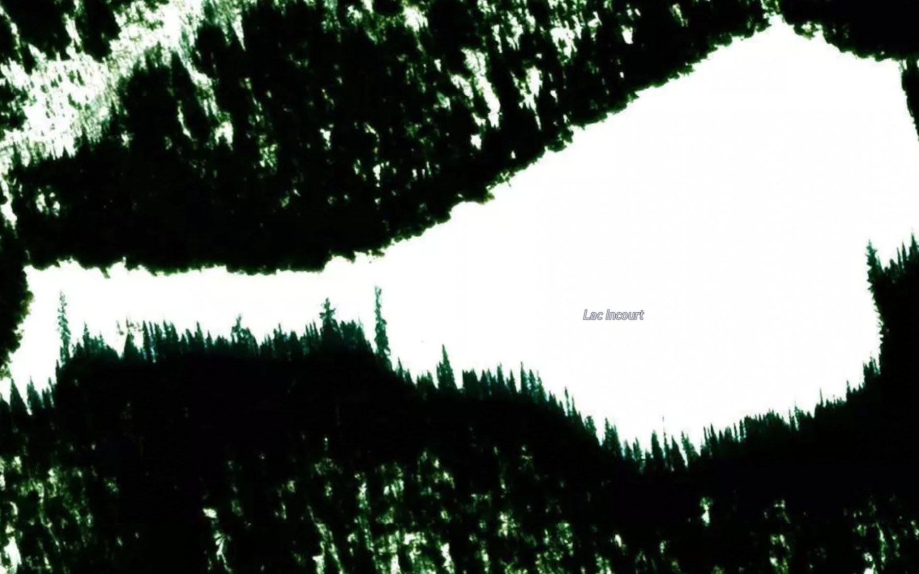 Satellite map of the Lac Incourt