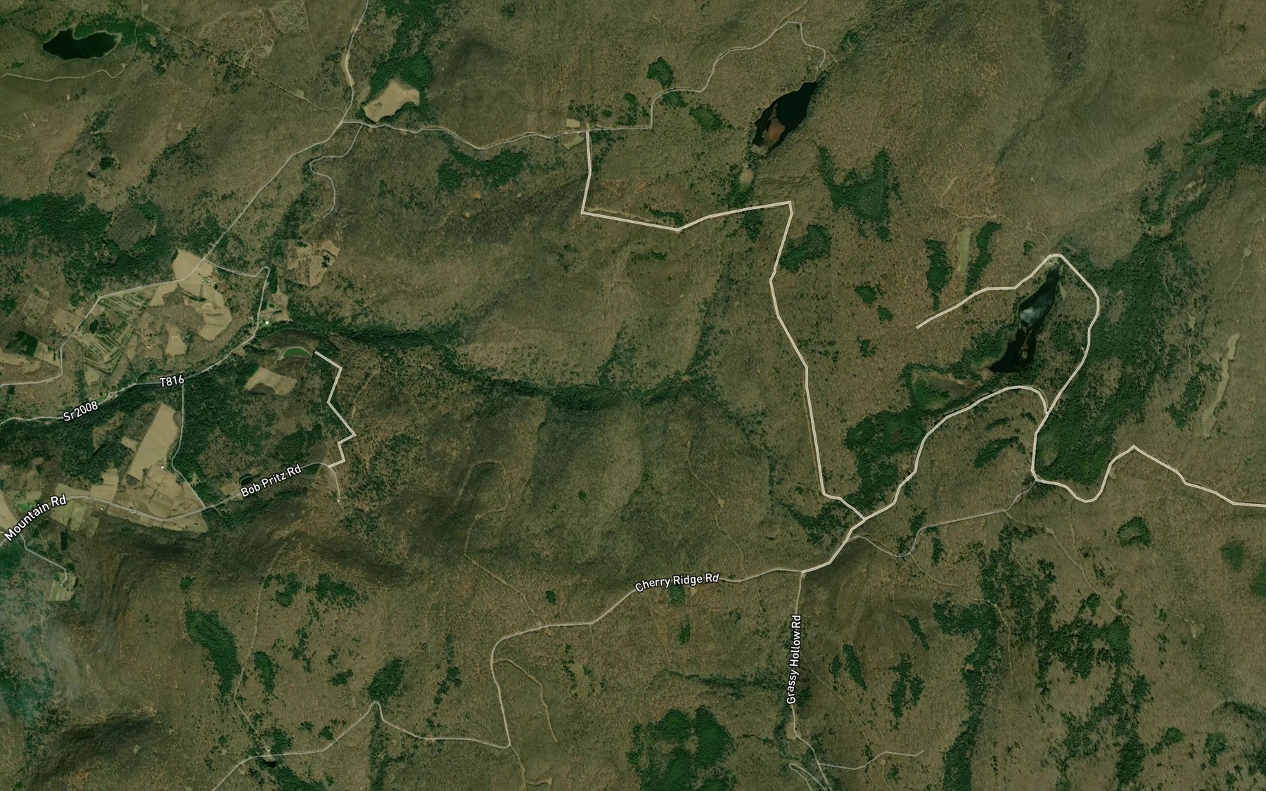 Satellite map of the South Branch Rock Run