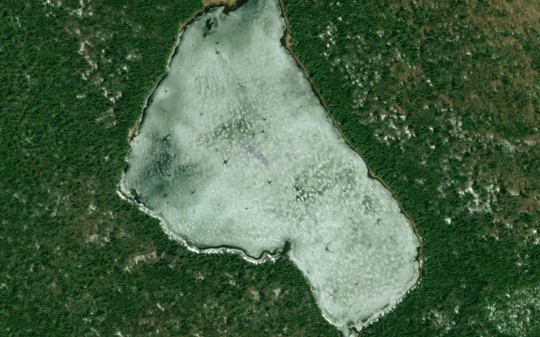 Satellite map of the Lac Dirca