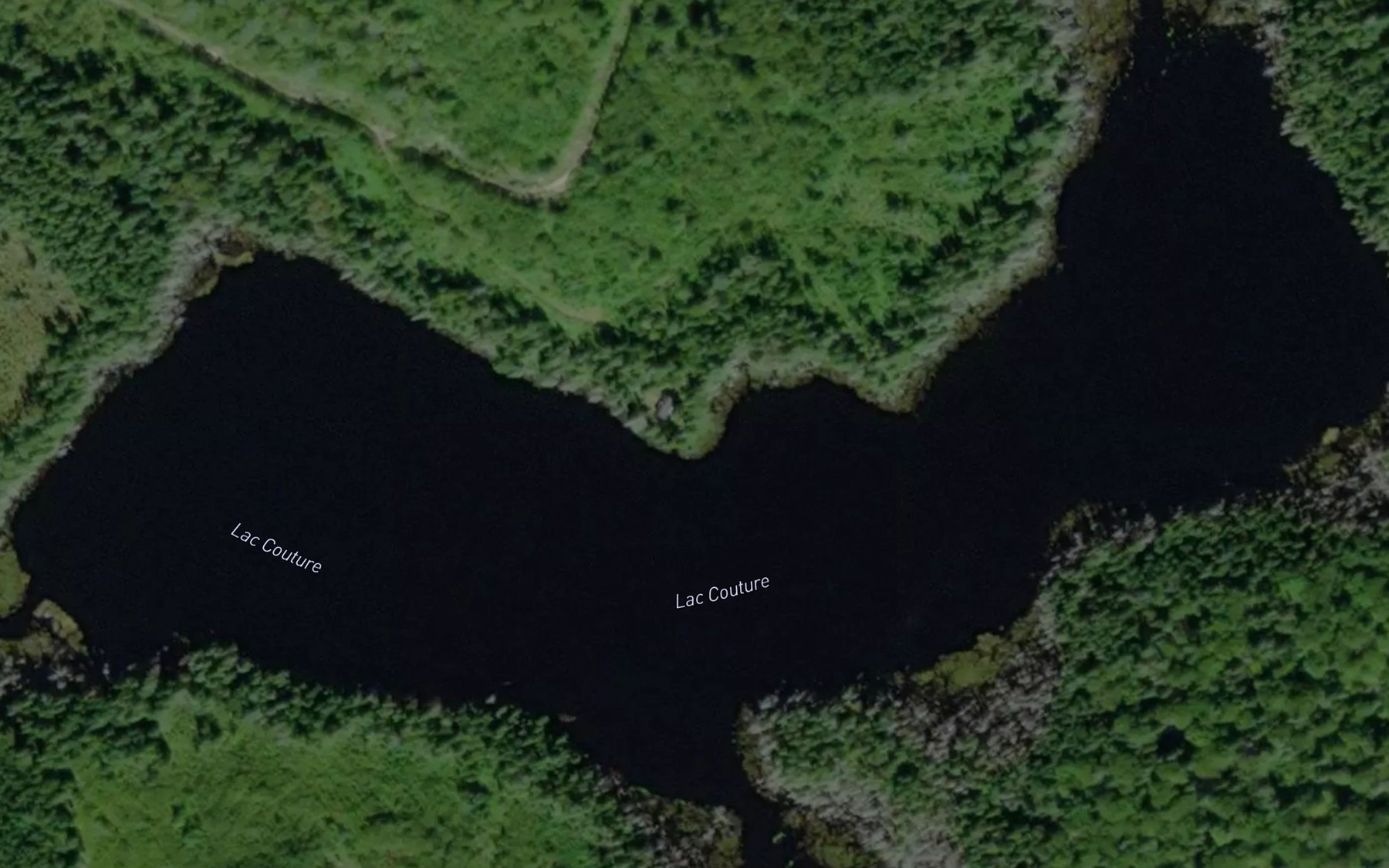 Satellite map of the Lac Couture
