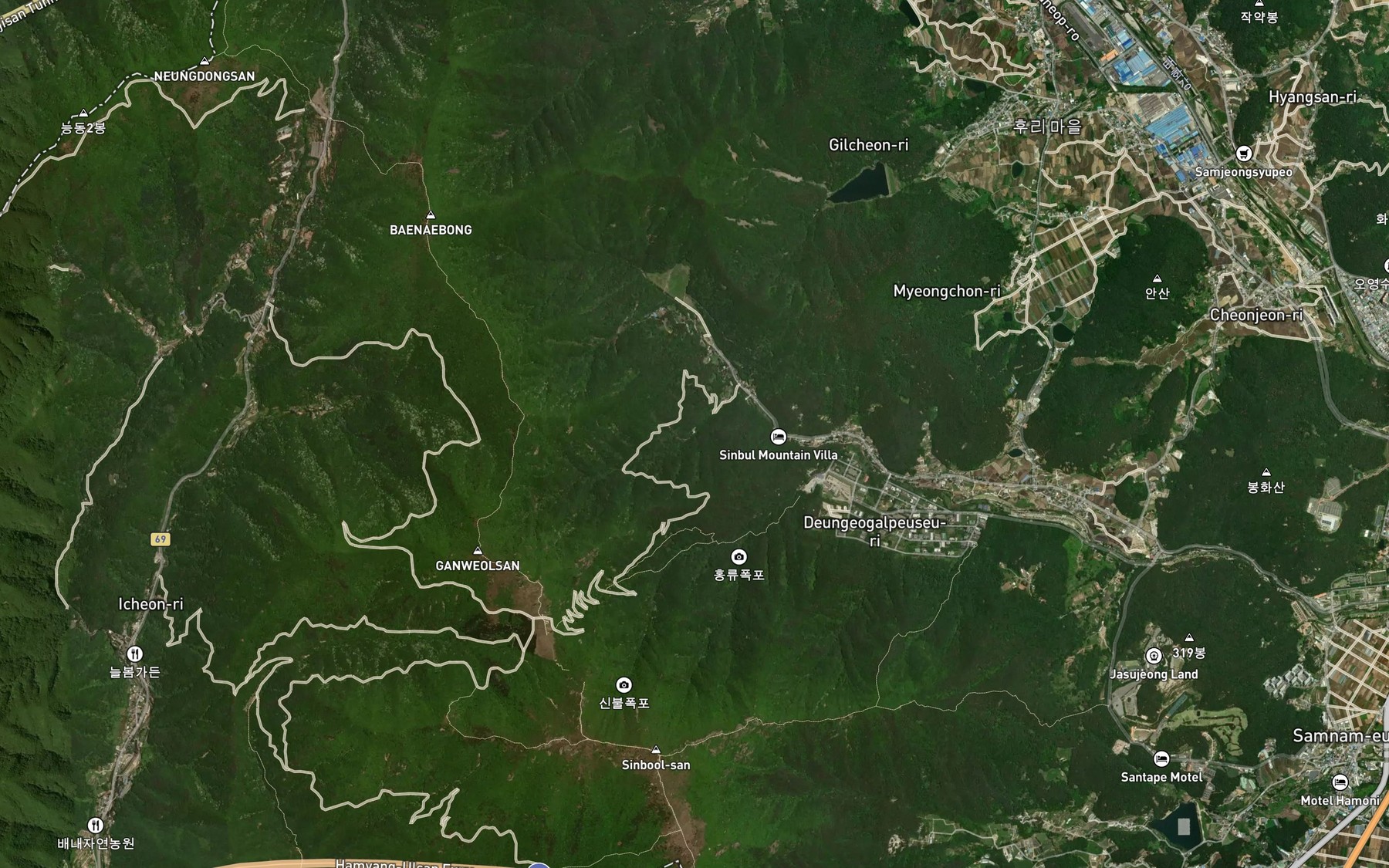 Satellite map of the Ganwolpokpo