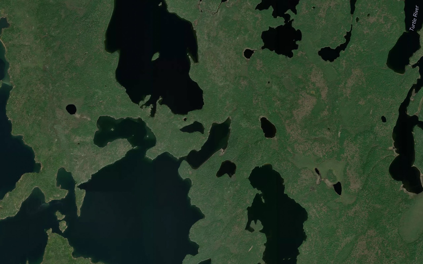 Satellite map of the Walleye Bay