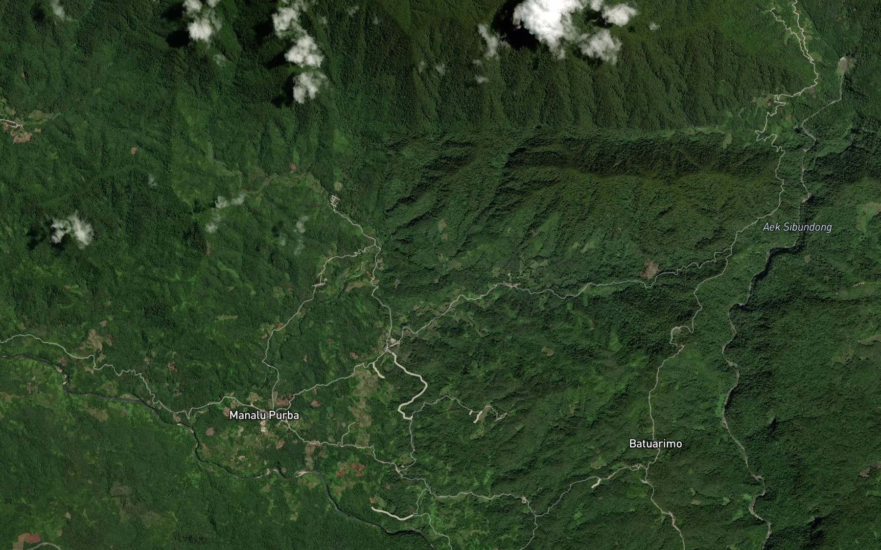 Satellite map of the Aek Dano