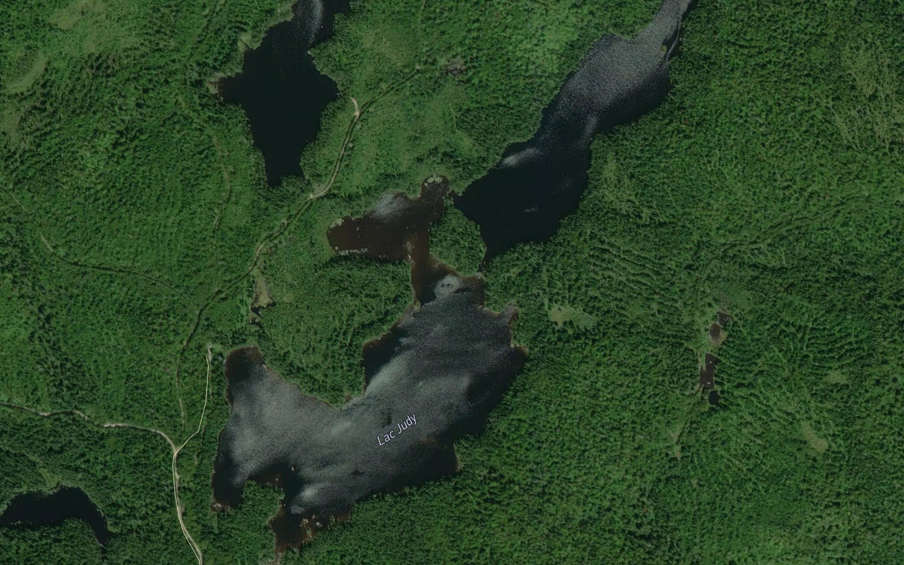 Satellite map of the Lac Judy