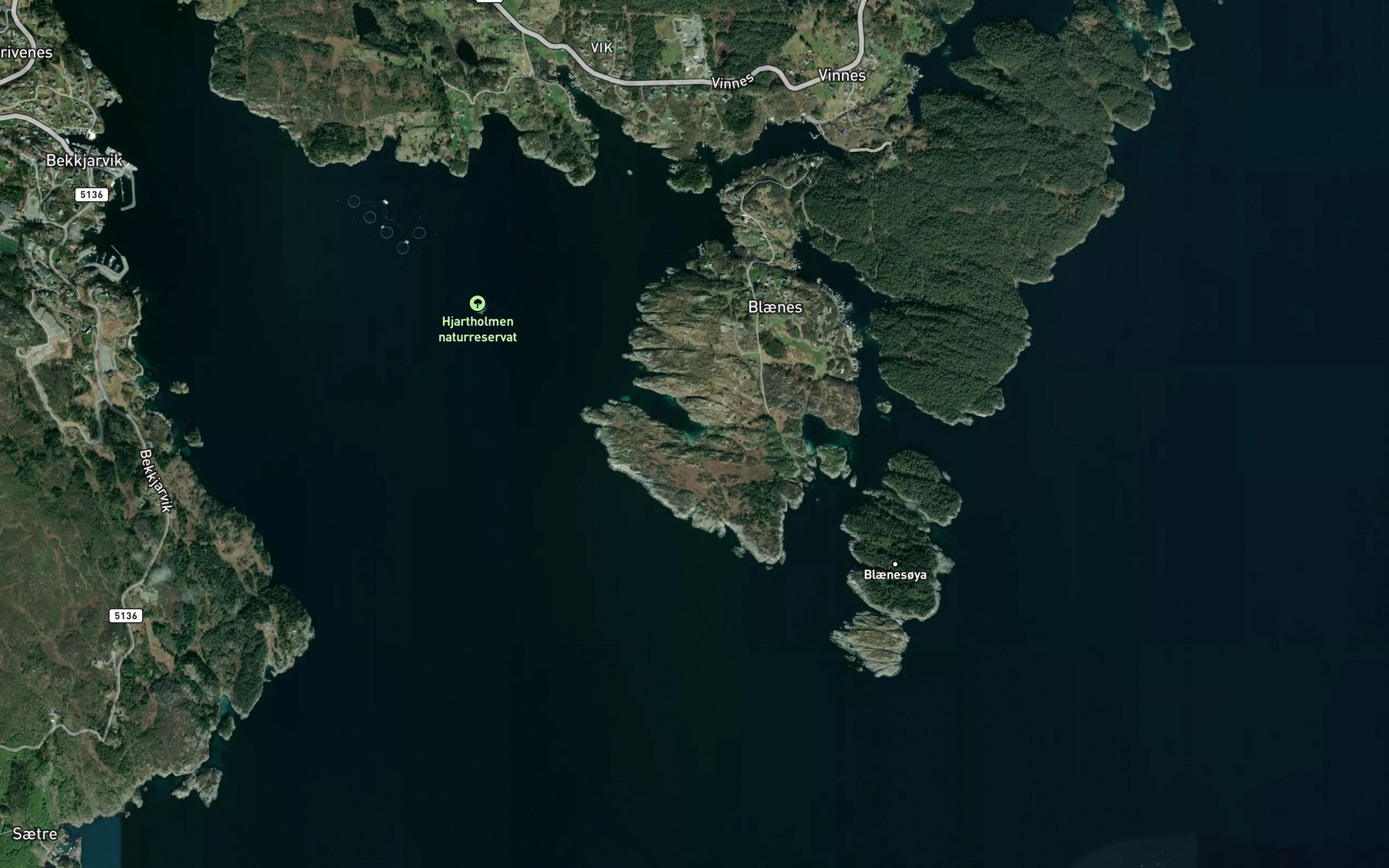 Satellite map of the Ausmunnevagen