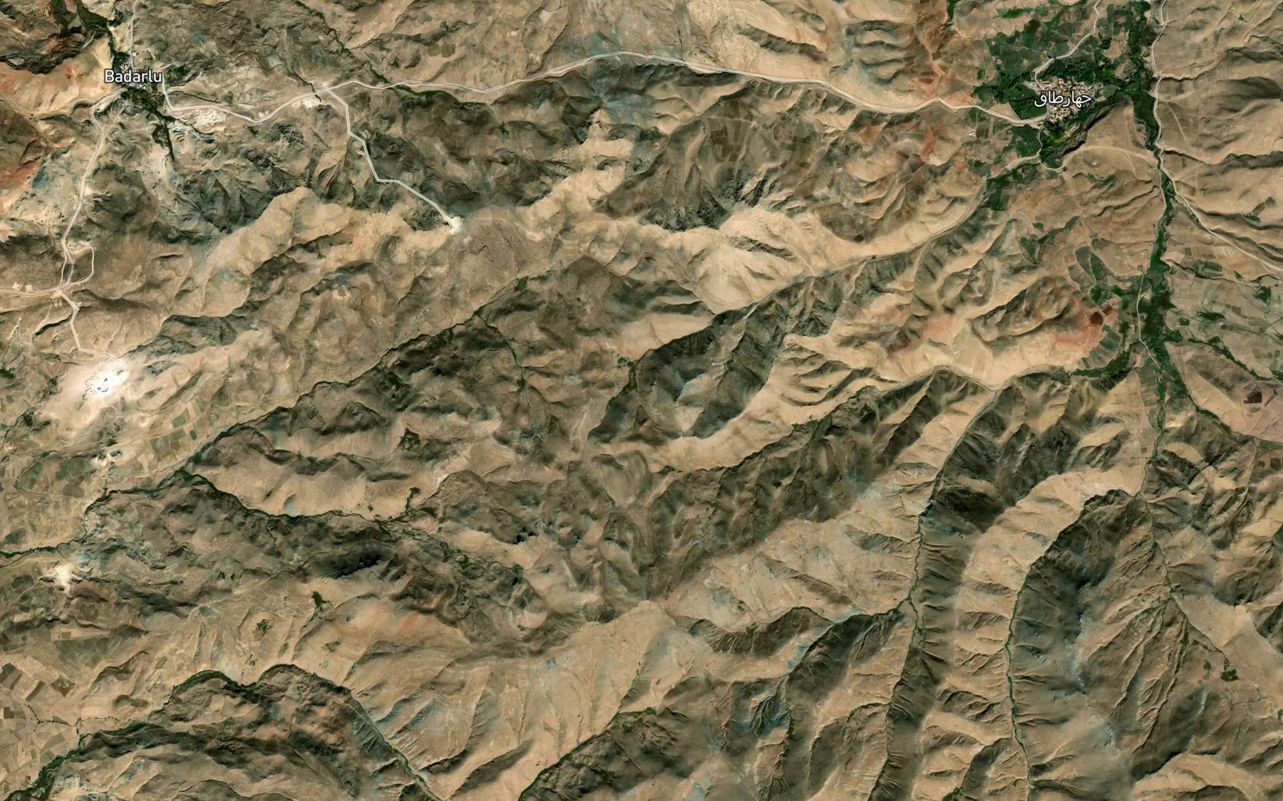Satellite map of the Cheshmeh-ye Yan Darreh