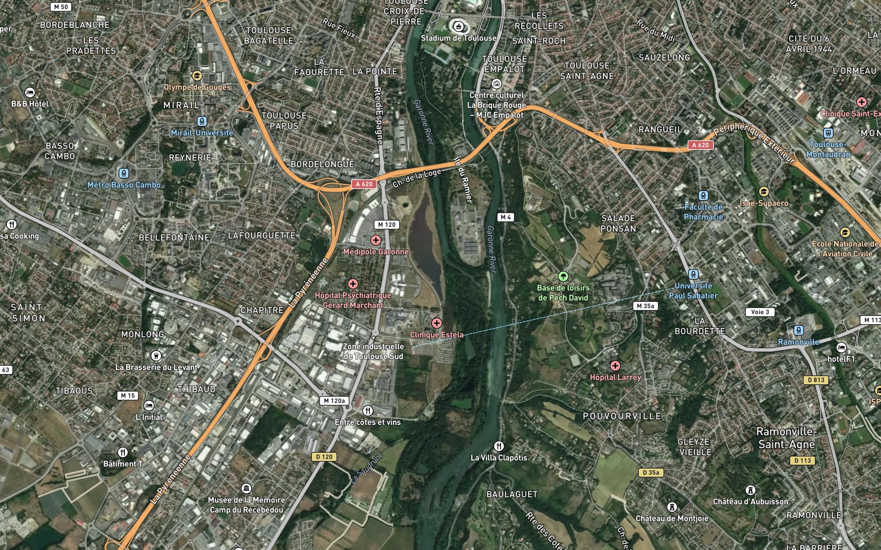 Satellite map of the Ruisseau le Roussimort